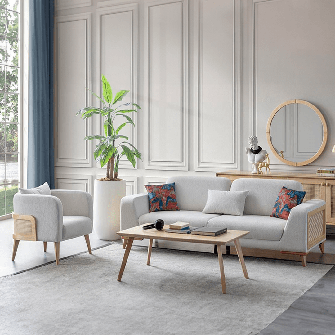 Valeria Hazeran Sofa Set (3+3+1+1)