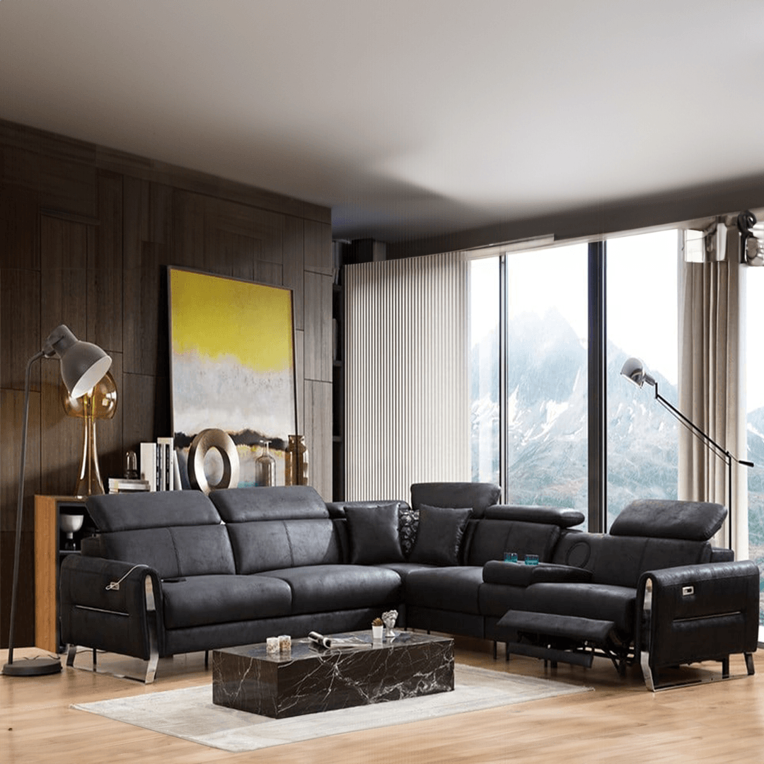 Pearl Mechanized Comfortable Sectional Sofa Set (Corner + Armchair)