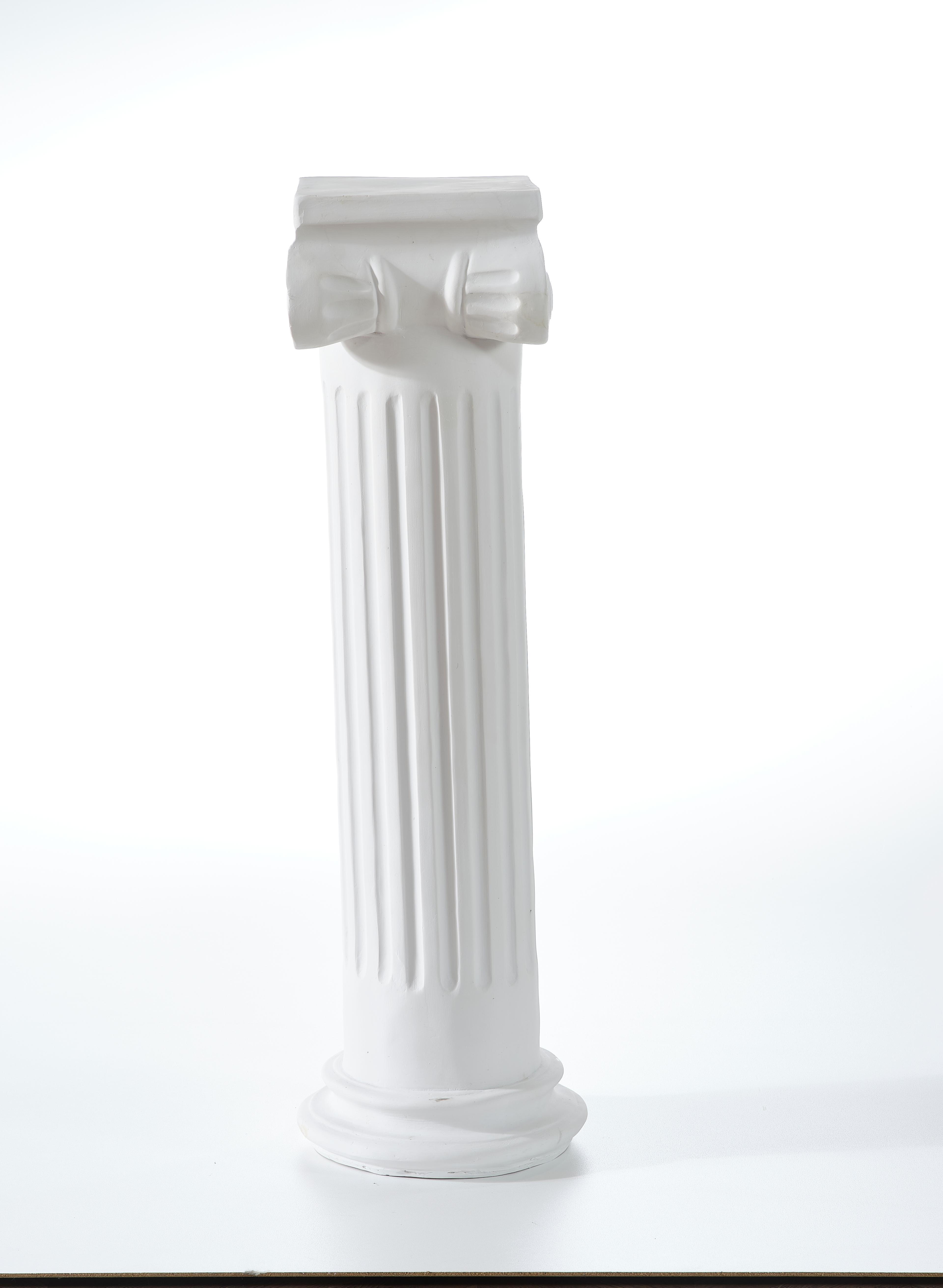 Ferozzi Elegant Corinthian Column Pedestal  (Handmade)