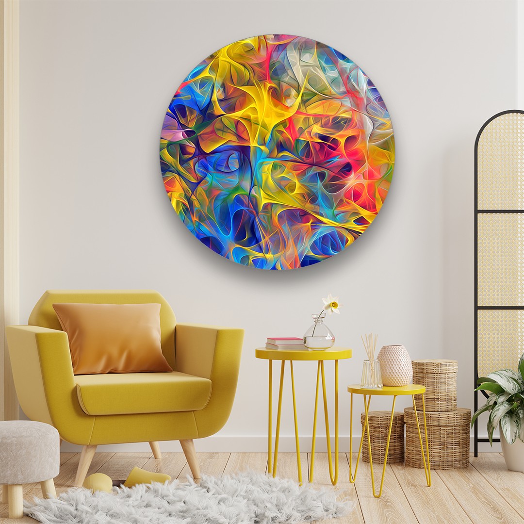 Color Mix Illustration - Circle Glass Art