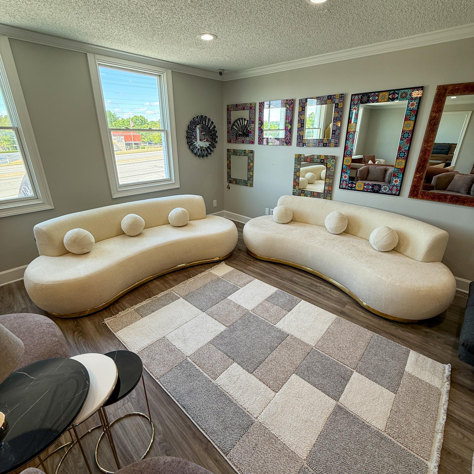 Black-Gray Sofa Set (3+3+1+1)