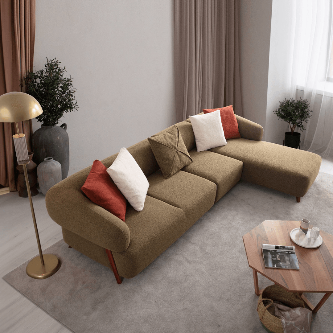 Cardea Sectional Sofa Set (Corner + Armchair)