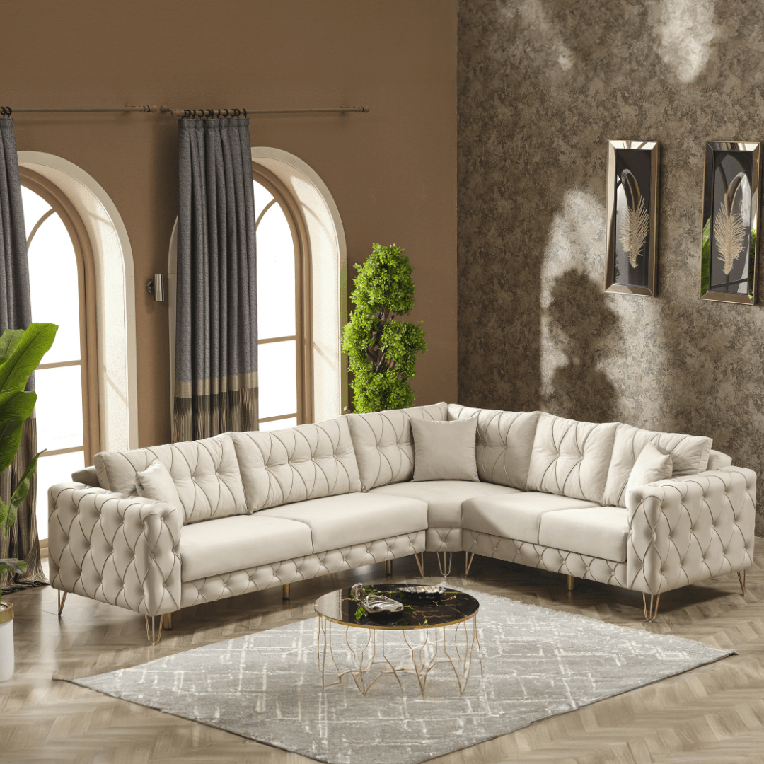 Parma Sectional Sofa Set (Corner + Armchair)