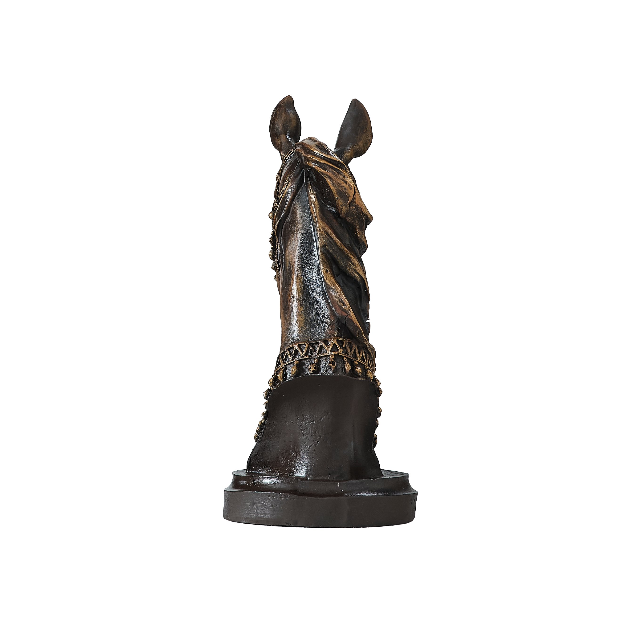 Horse Head Statue 13.8" (Handmade) - 11.8Wx13.8H