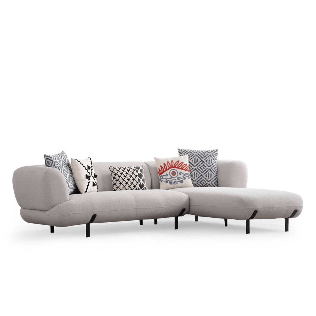 Manetti Sectional Sofa Set (Corner + Armchair)