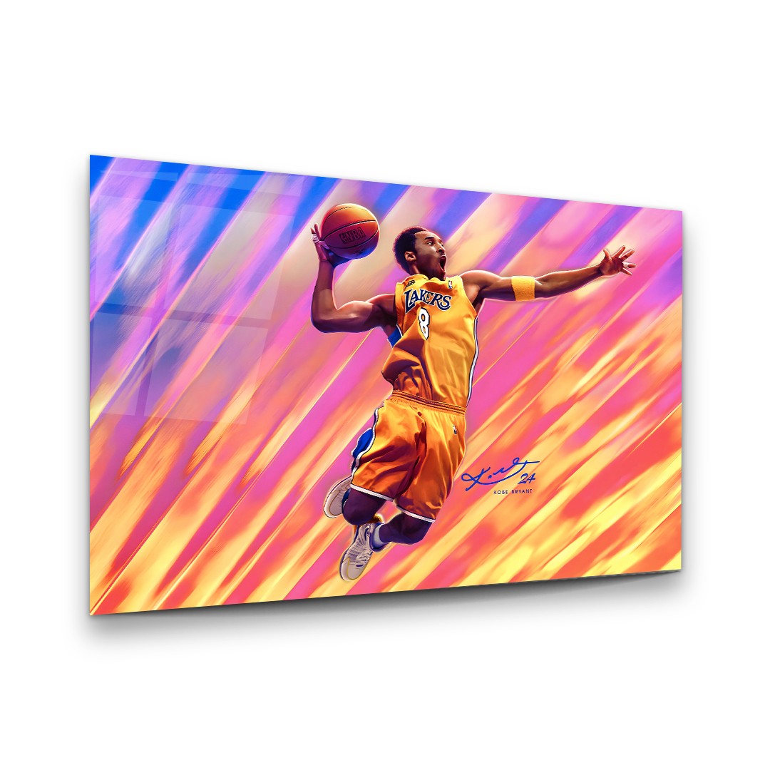 Slam Dunk Legend - Premium Tempered Glass Wall Art  Horizontal