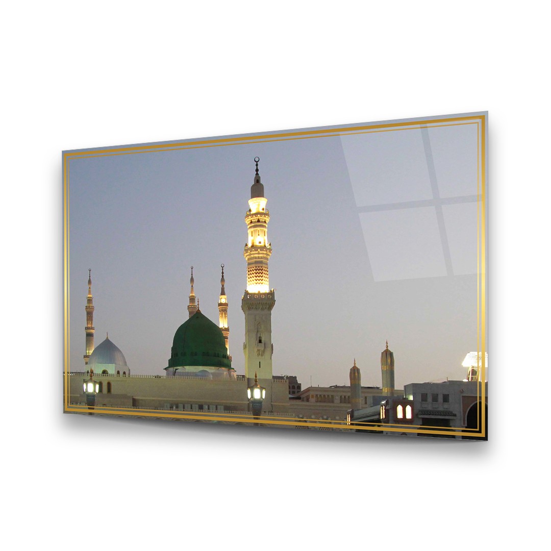 Islamic Gathering - Premium Tempered Glass Wall Art Horizontal