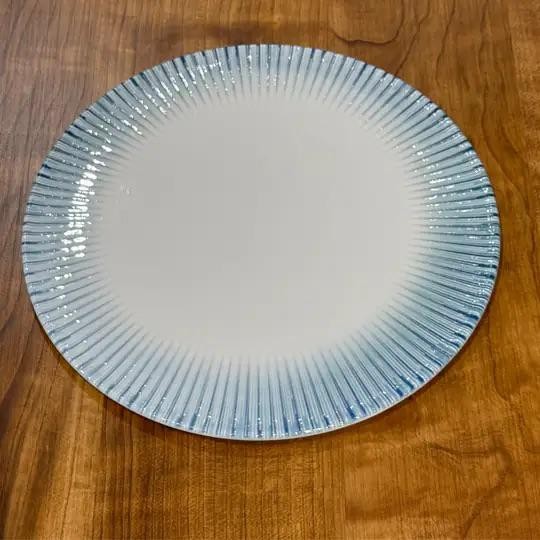 32 CM Handmade Porcelain Pizza Plate One piece 