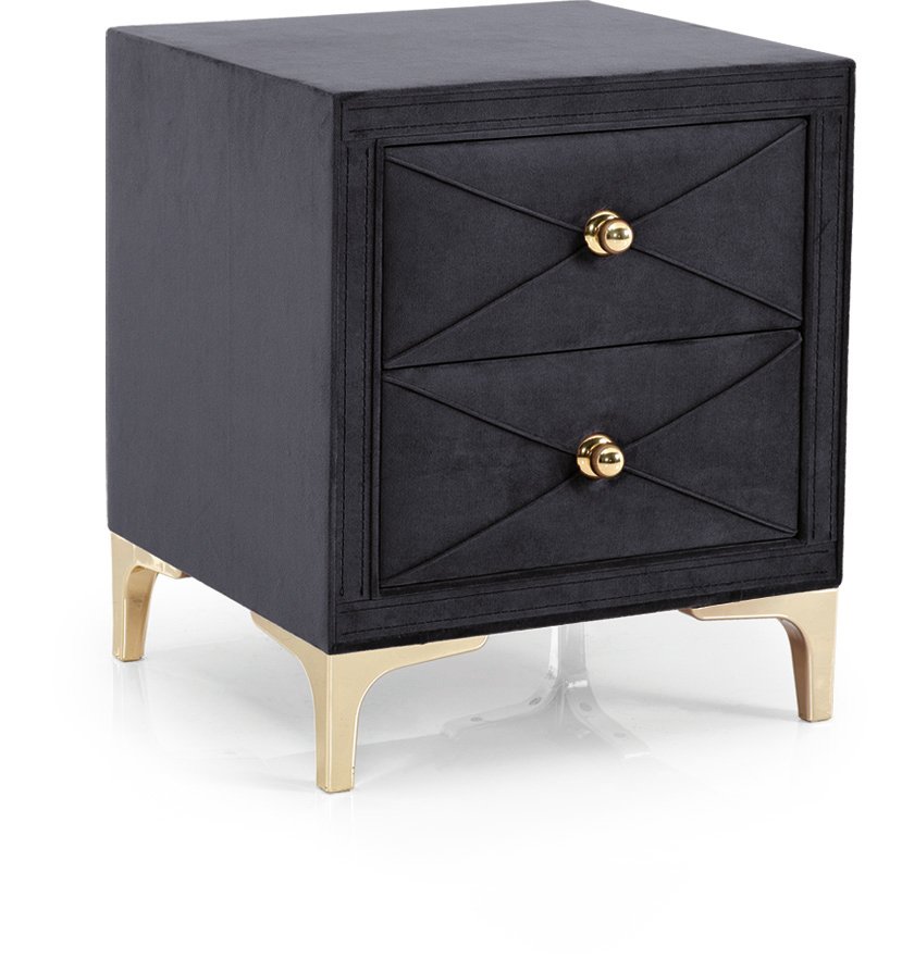 Ferozzi Black Nightstands