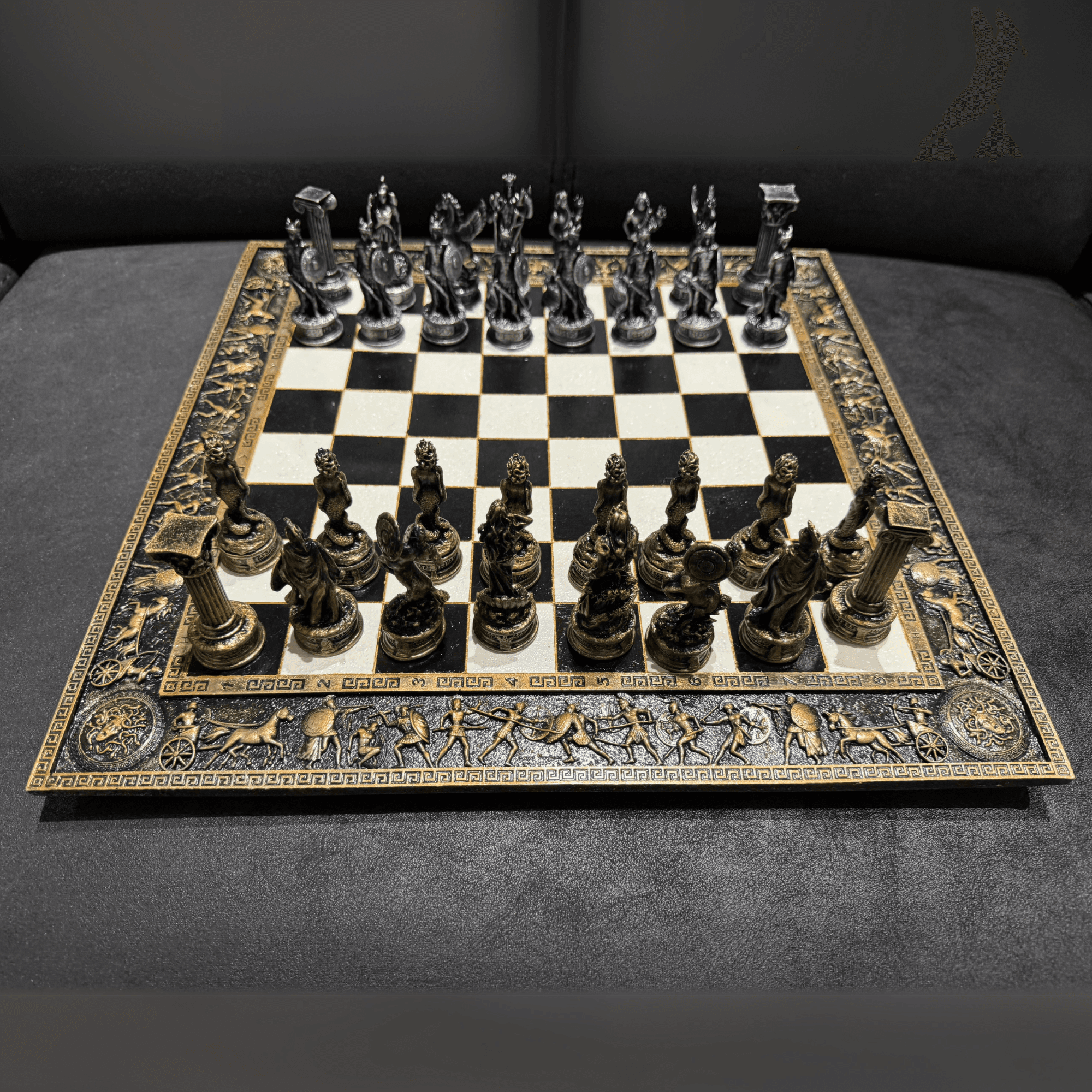 Luxury Chess Set with Handmade Details – Decorative and Functional Collectible