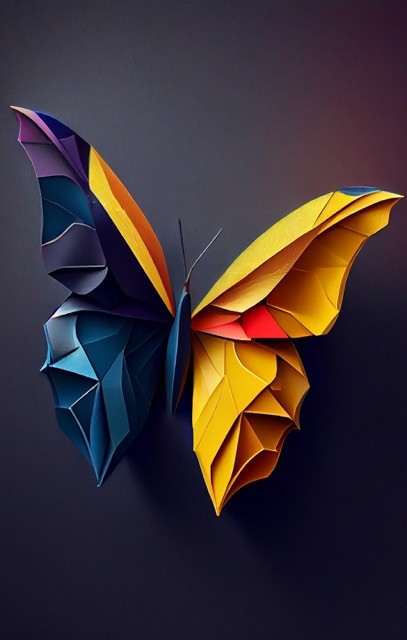 Butterfly Manipulation - Rectangle Glass Art