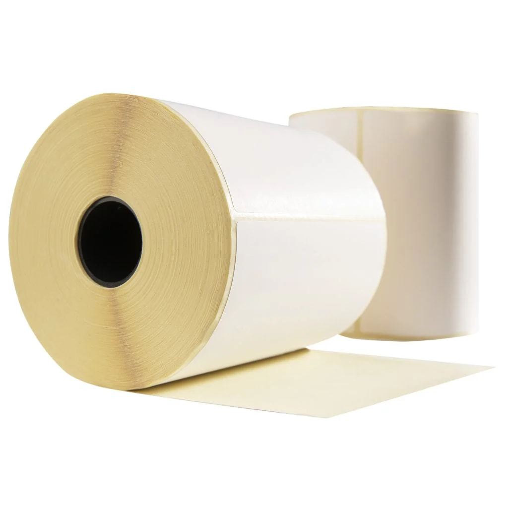 12 Rolls Eco Thermal Shipping Label, 100X150 cm, White, 250 Pcs per roll, 40 mm Core, Permanent High Quality