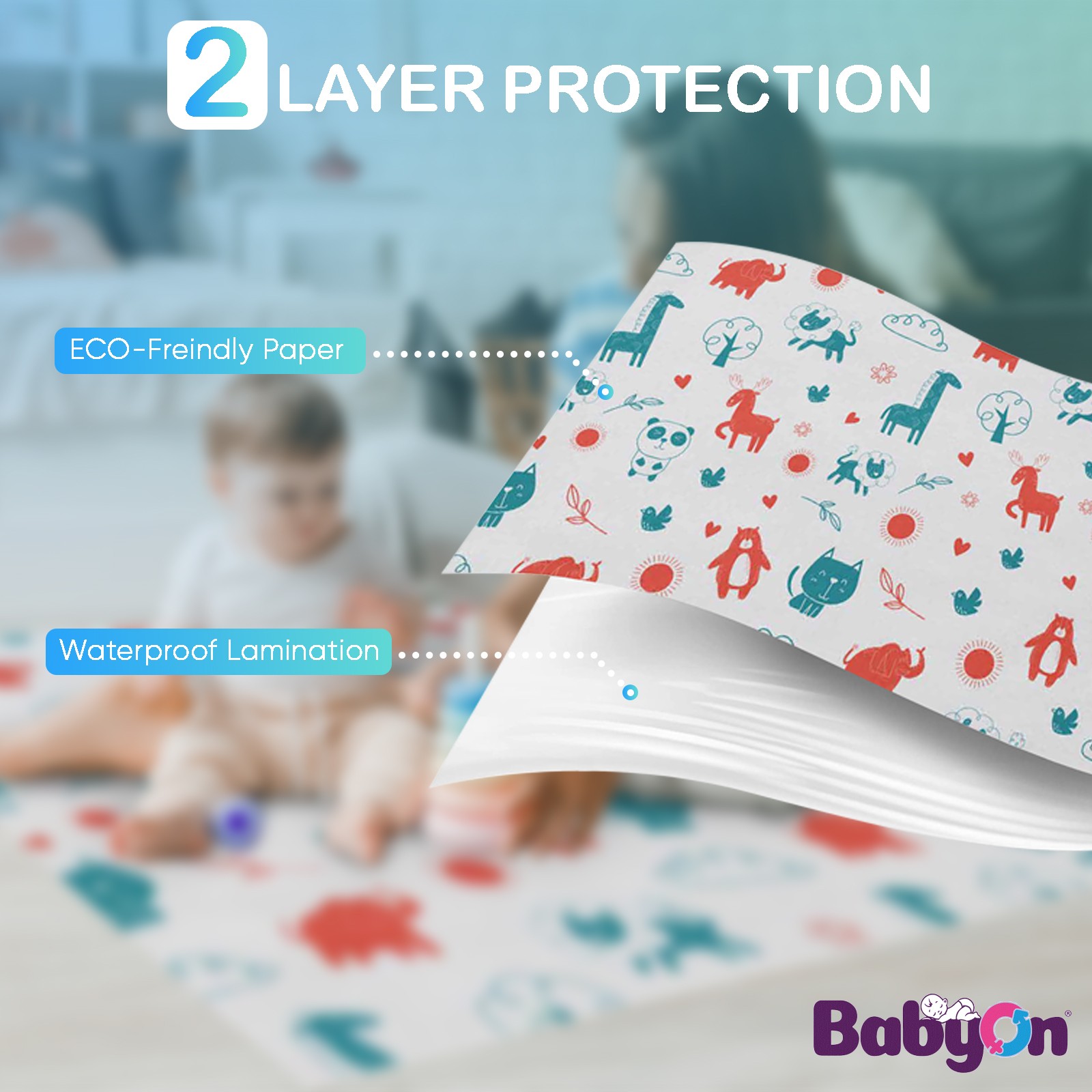 Disposable Splat Mats, 30 Pack 100 x 120 Cm | Eco-Friendly Under Highchair Floor Mat, Activity Table Cover | Waterproof Baby Led Weaning Supplies, Home & Restaurant Use