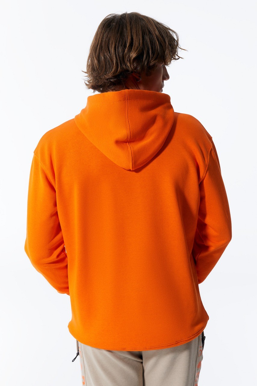 Orange Herren Hoodie mit Taschen