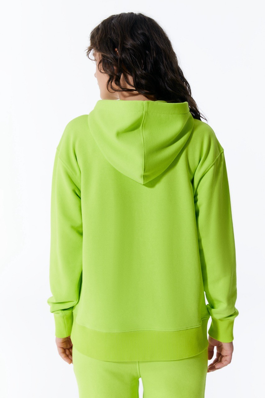 Grüner Damen-Hoodie mit Fronttasche