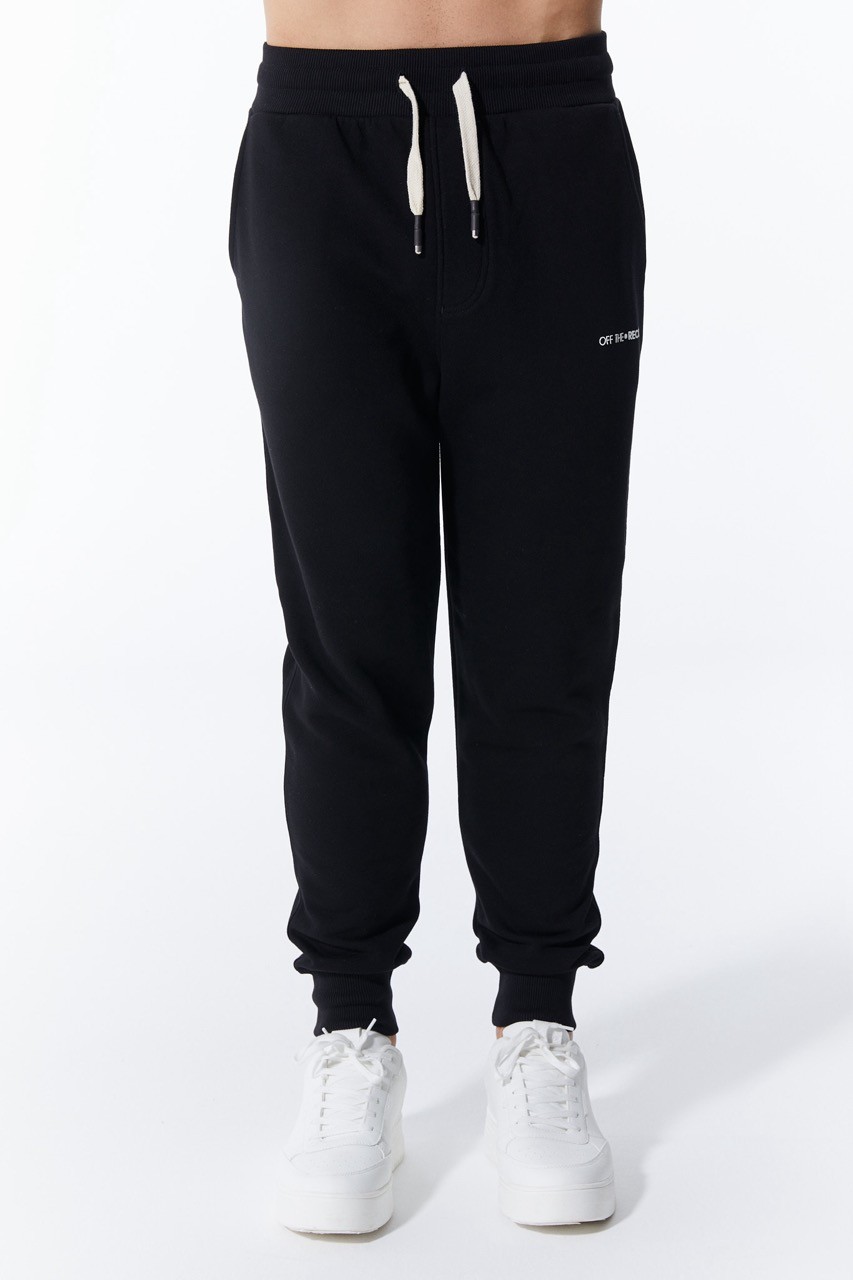 Schwarze Jogger-Modell Herren-Sweatpant Jogginghose