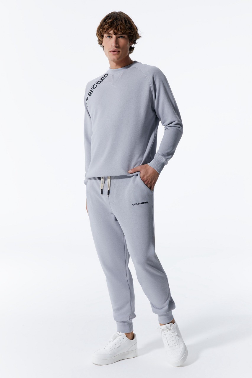 Grau Jogger-Modell Herren-Sweatpant Jogginghose