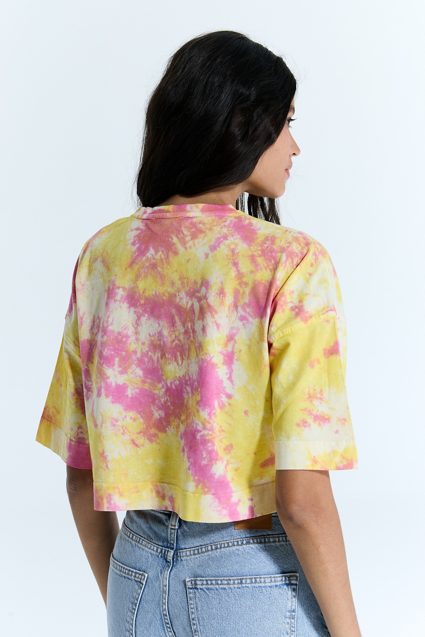 Tie-dye 2 Farben Crop für Frauen