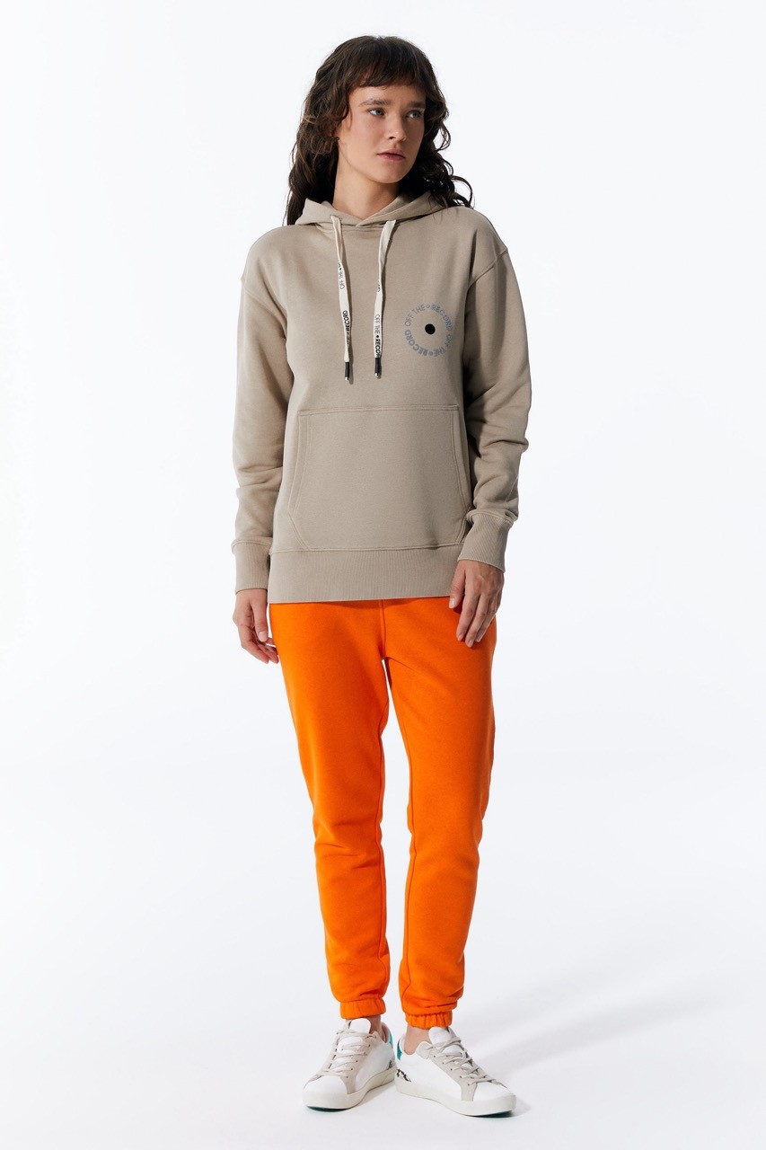 Slim Fit Damen Jogger Modell Jogginghose Orange