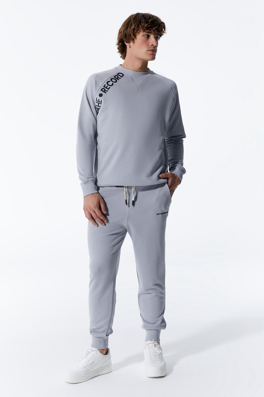 Grau Jogger-Modell Herren-Sweatpant Jogginghose