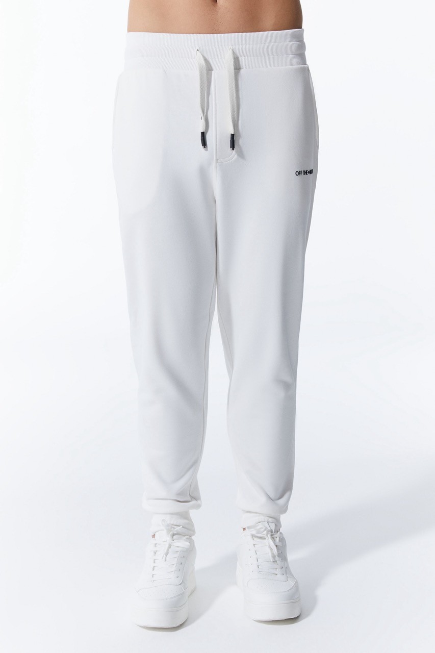 Weiß Jogger-Modell Herren-Sweatpants Jogginghose