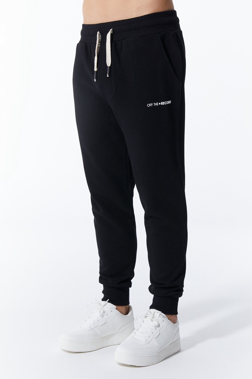 Schwarze Jogger-Modell Herren-Sweatpant Jogginghose