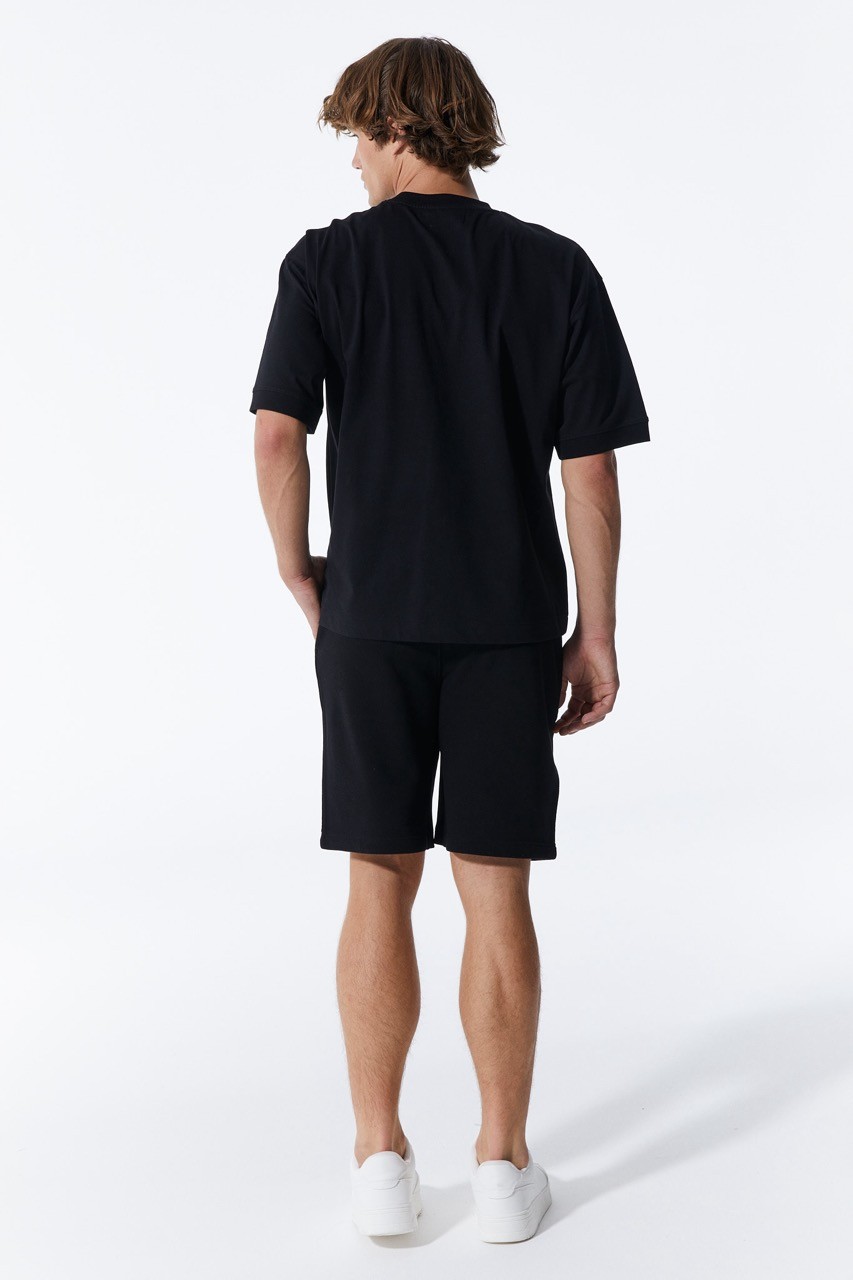 Schwarze Basic-Shorts für Männer