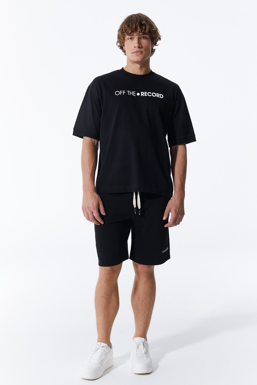 Schwarze Basic-Shorts für Männer