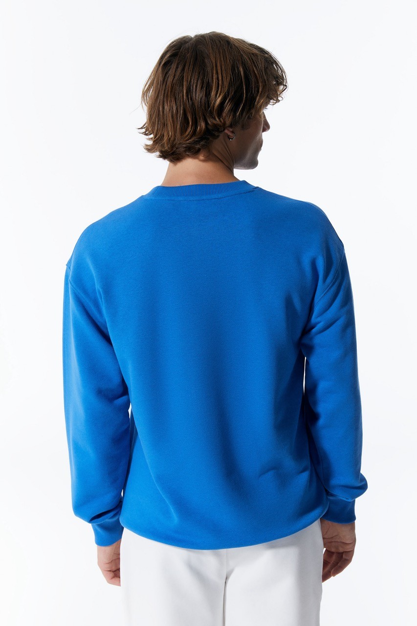 Basic Herren Blau Sweatshirt