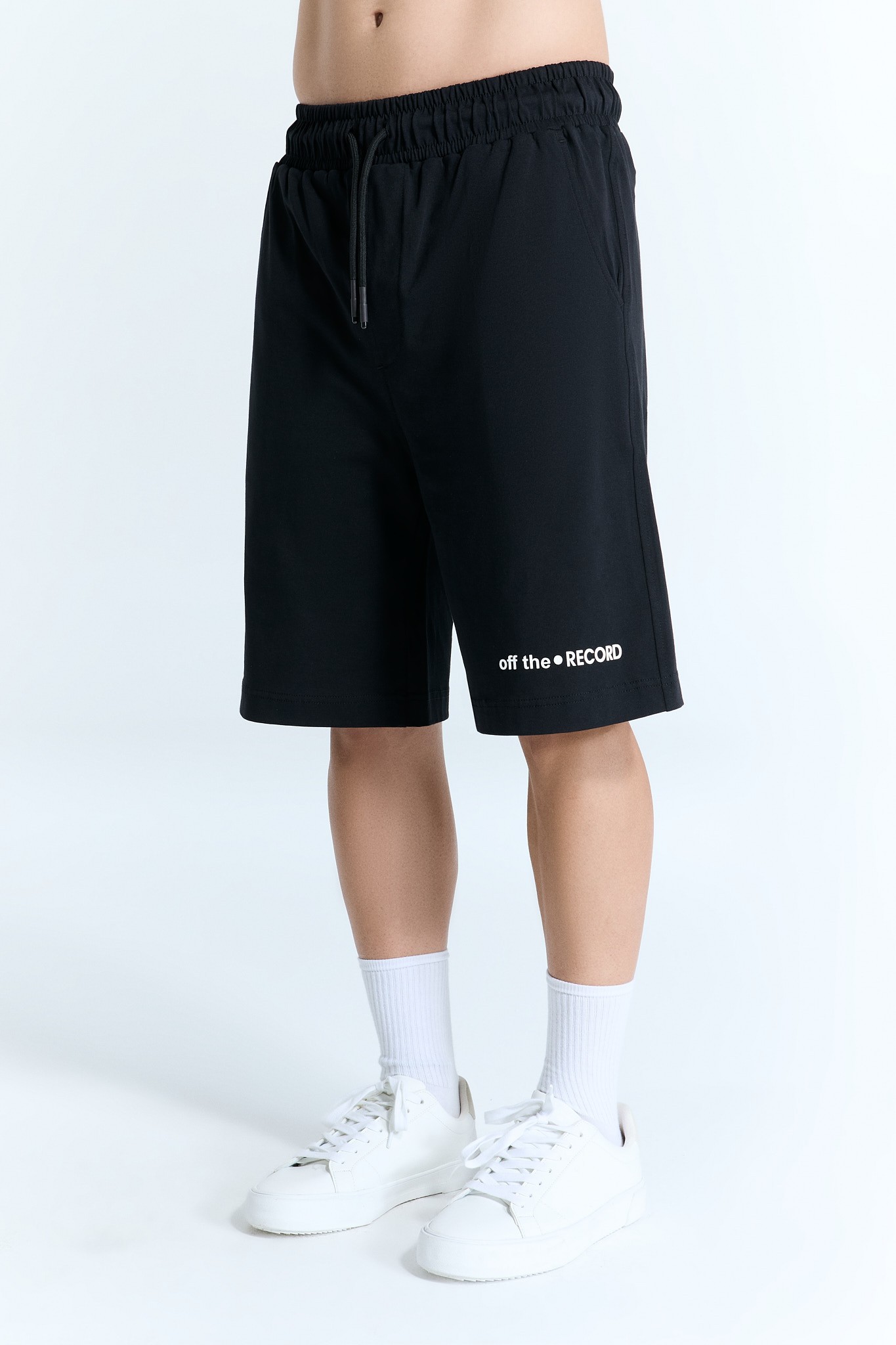 Schwarze Basic-Shorts für Männer