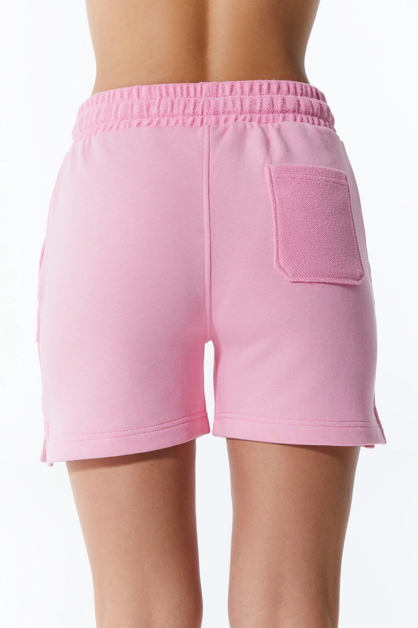 Rosa Shorts für Frauen mit Taschendetail