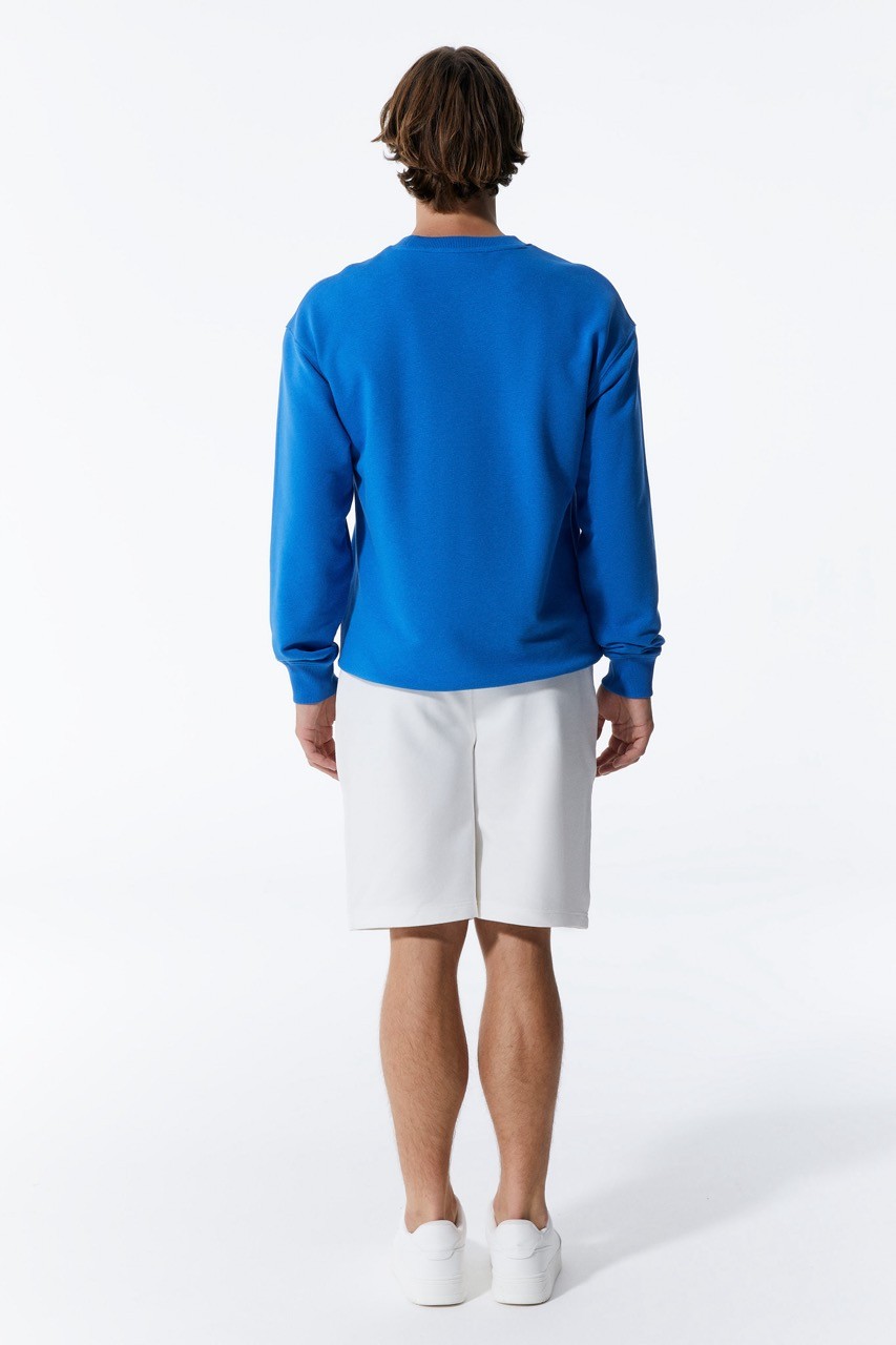 Basic Herren Blau Sweatshirt