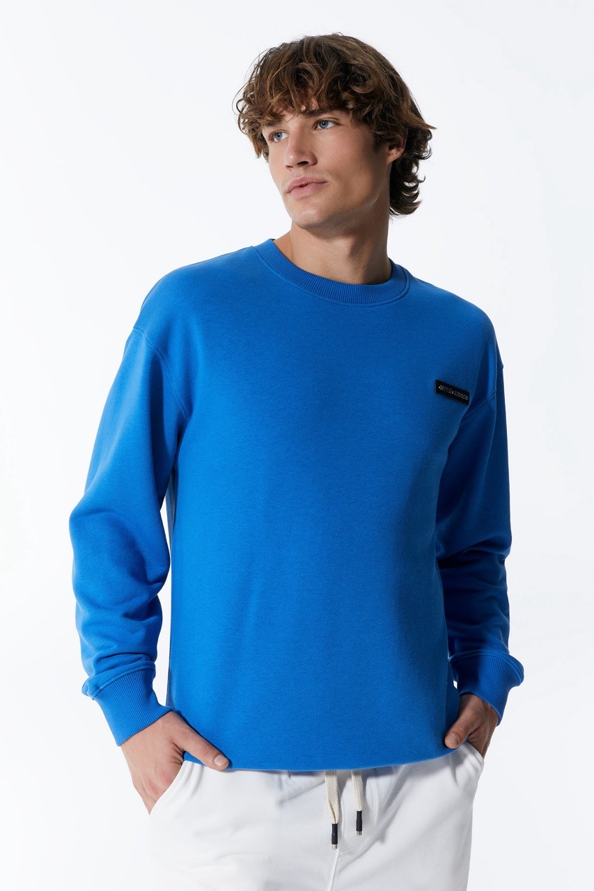 Basic Herren Blau Sweatshirt