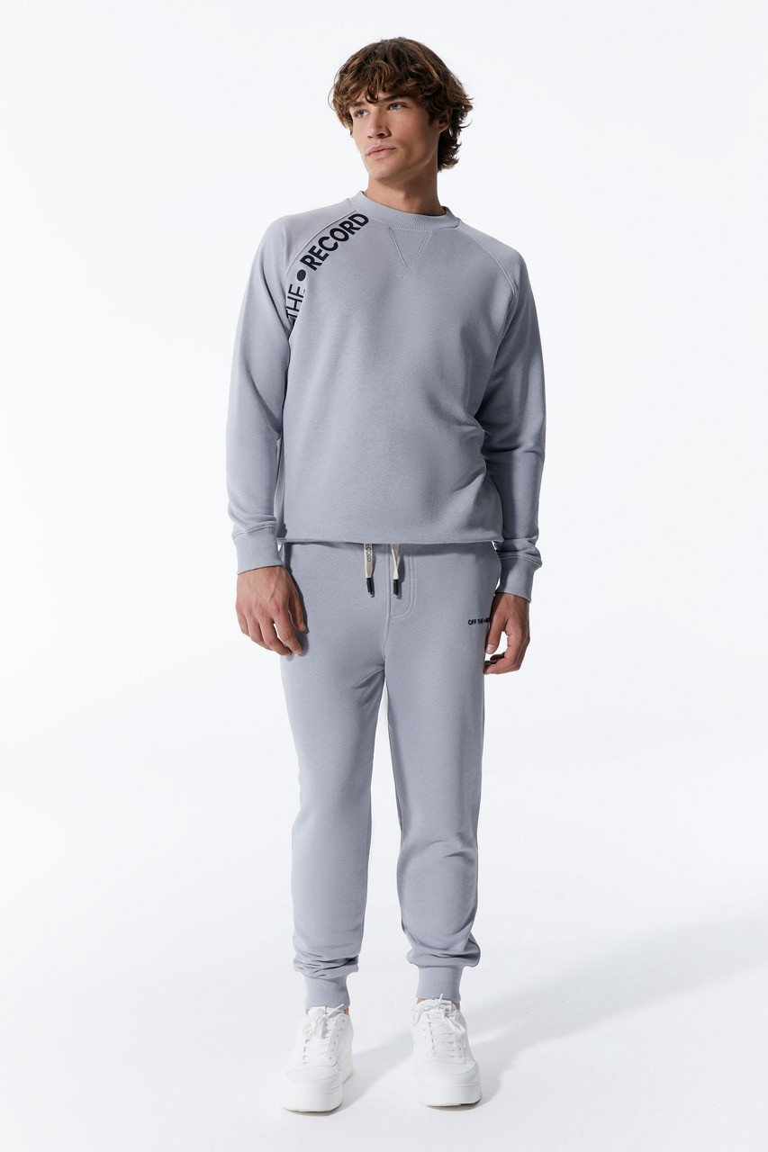 Grau Jogger-Modell Herren-Sweatpant Jogginghose