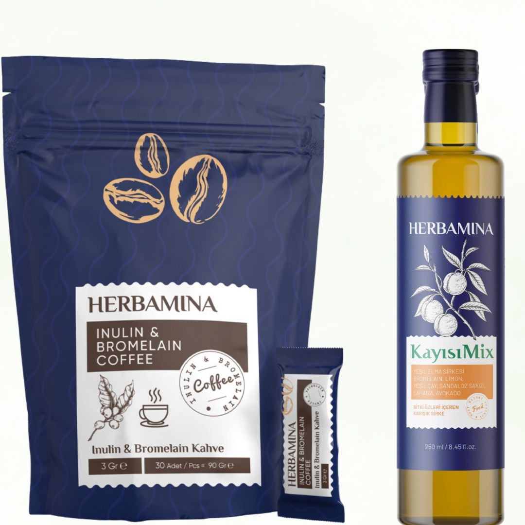 Herbamina Kaffee & Aprikosen-Mix Set – Natürliche Energie und Genuss vereint