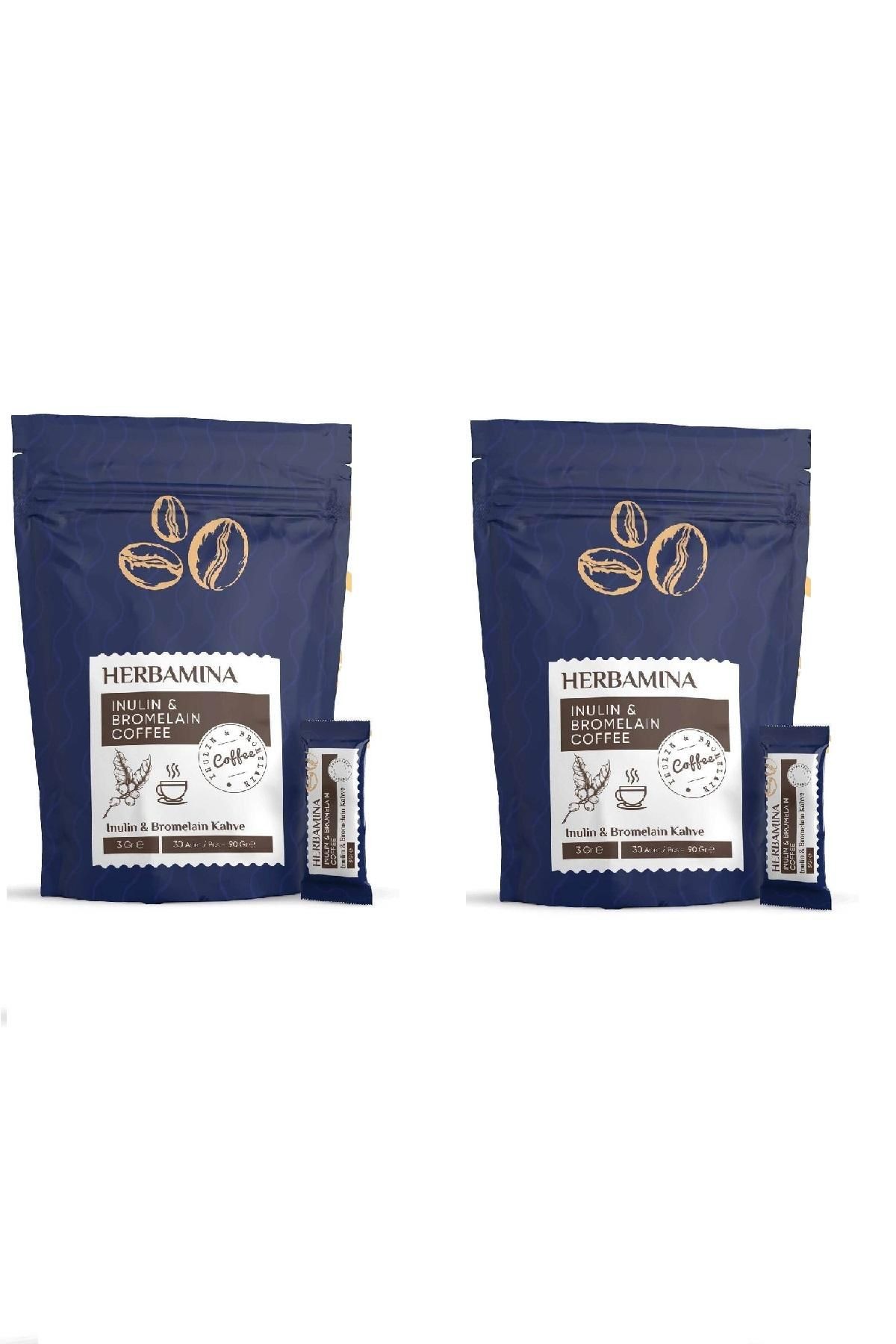 Herbamina Coffee – mit Inulin & Bromelain (2er-Pack)