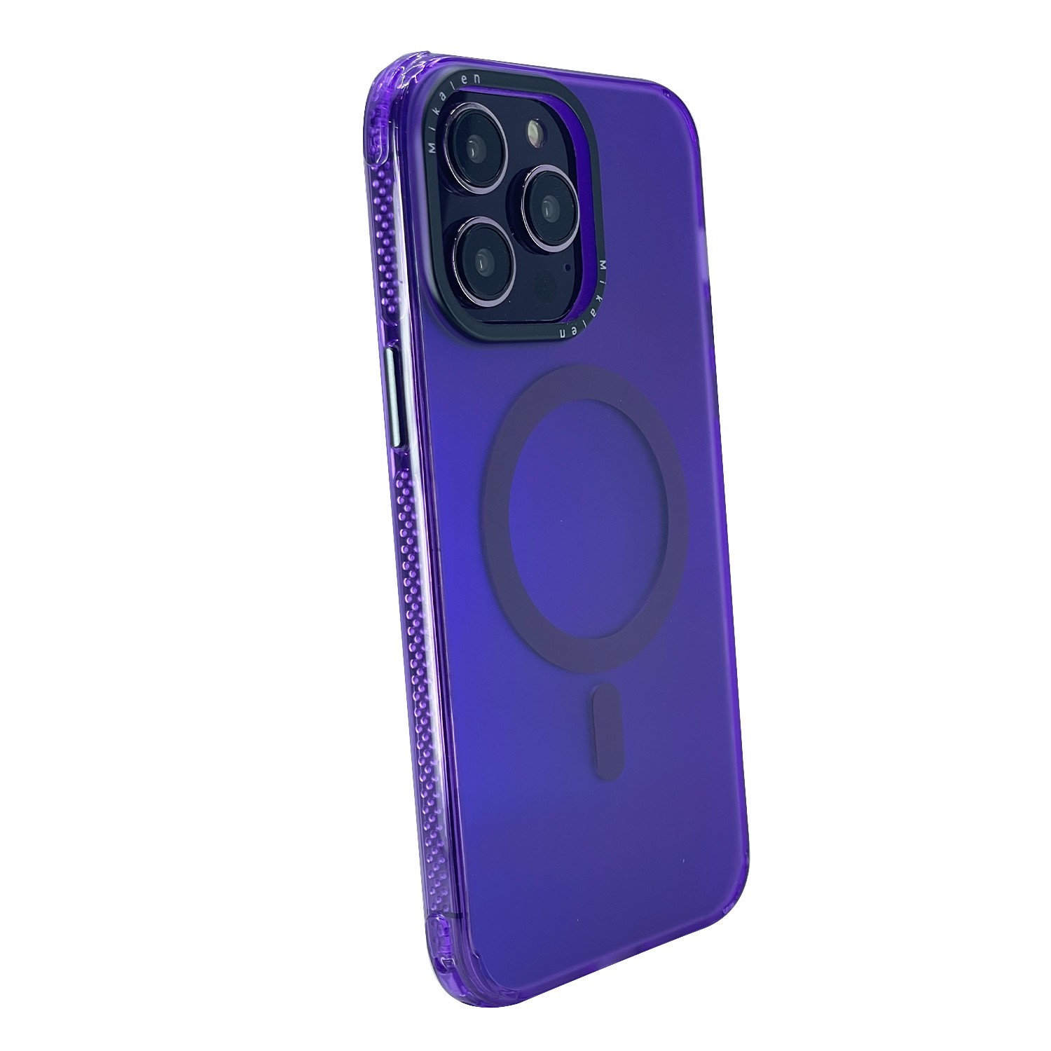  Apple iPhone 14 Pro Compatible Mikallen Magsafe Series Back Protection Case (Purple) Nettech - Purple