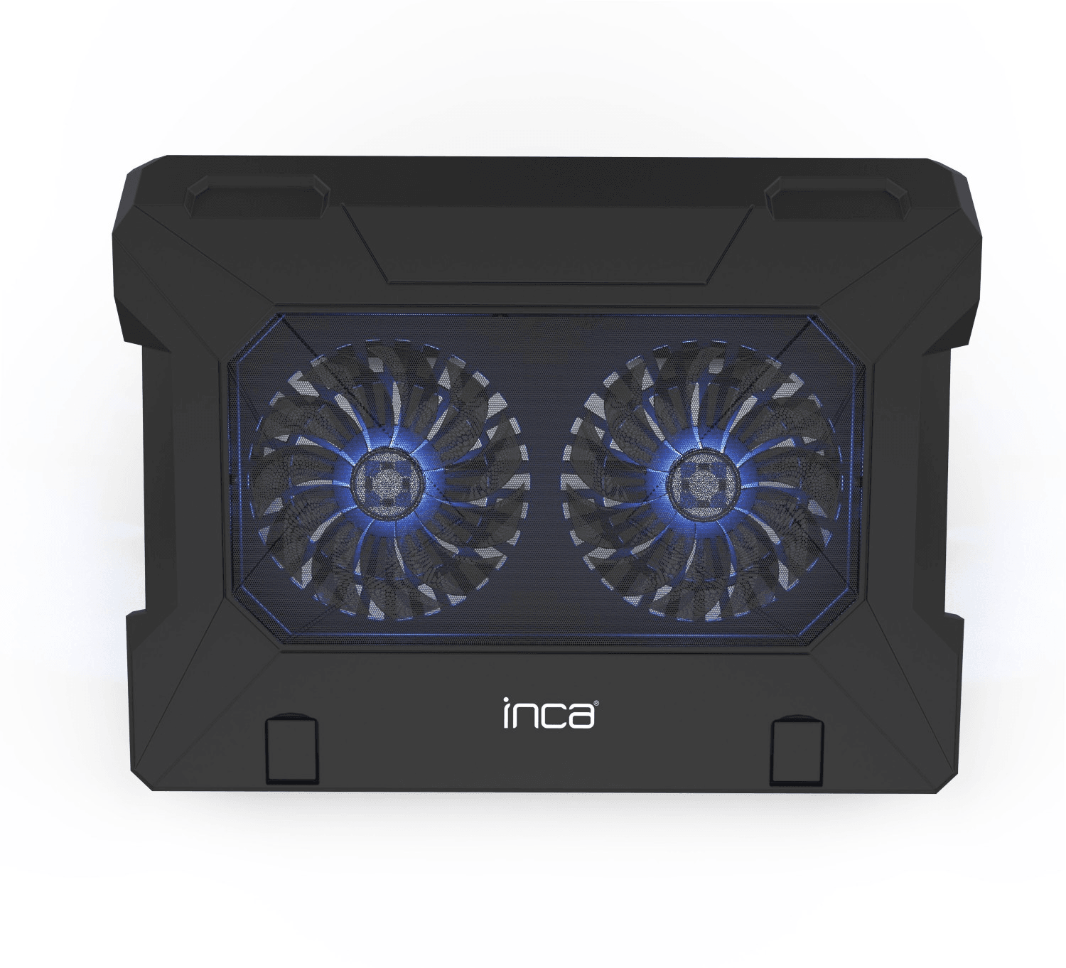 INCA INC-321RX ERGONOMSKI DVOSTRUKI VENTILATOR + STALAK+ TIHI HLADNJAK ZA NOTEBOOK SA GUMENOM CRNOM