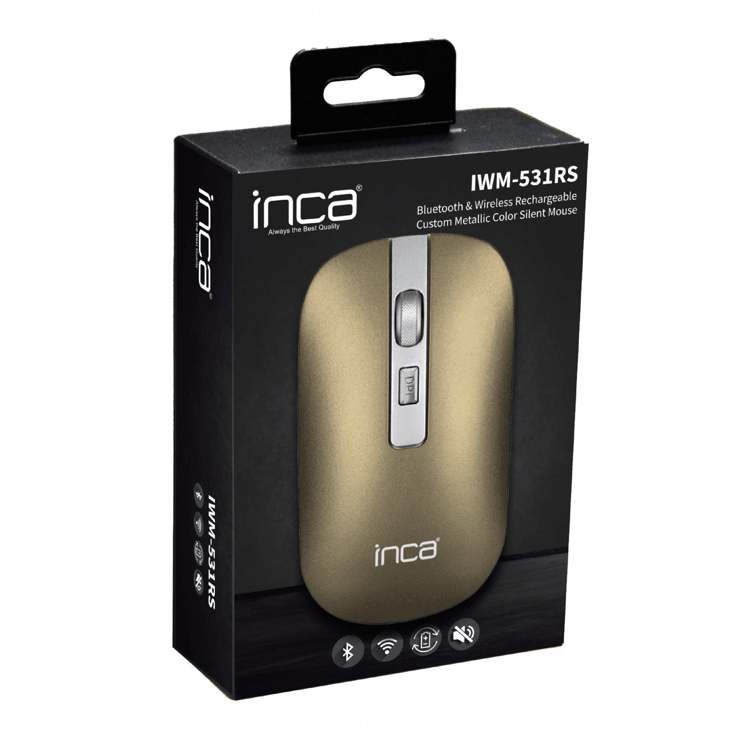 INCA IWM-531RS BLUETOOTH I BEŽIČNI WIEDERAUFLADBARE SPECIJALNI METALNI TIH MIŠ