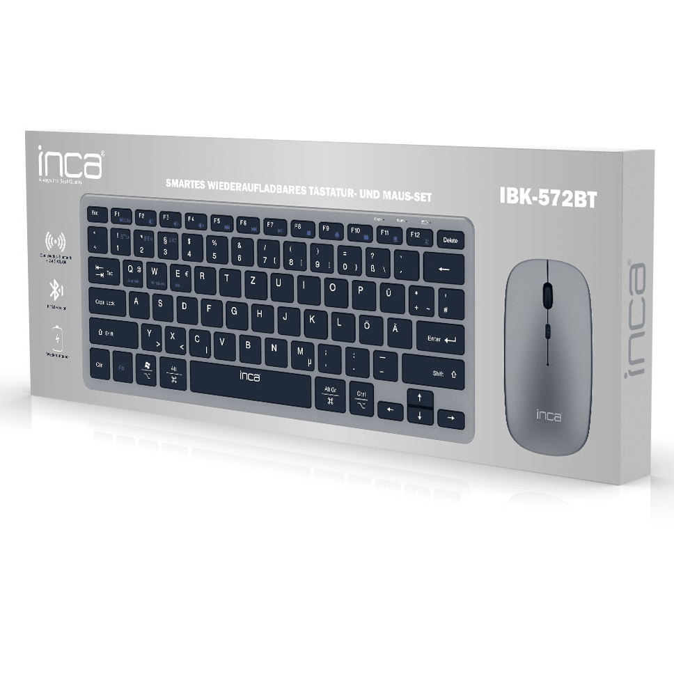 INCA IBK-572BT DUAL MODE BLUETOOTH + 2.4 G PUNJIVI SET MIŠA ZA TASTATURU