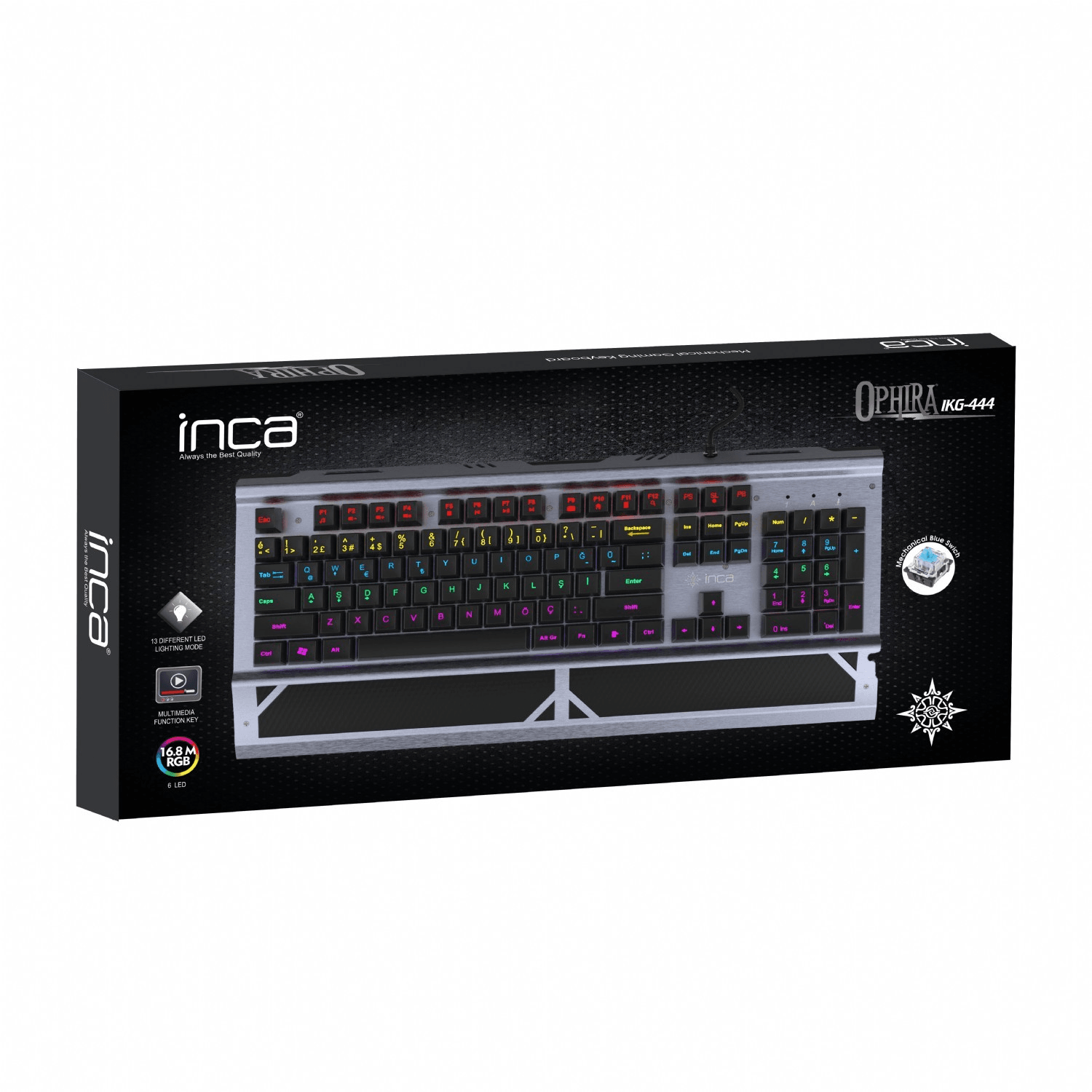 INCA IKG - 444 OPHIRA RGB MEHANIČKA TASTATURA ZA IGRE