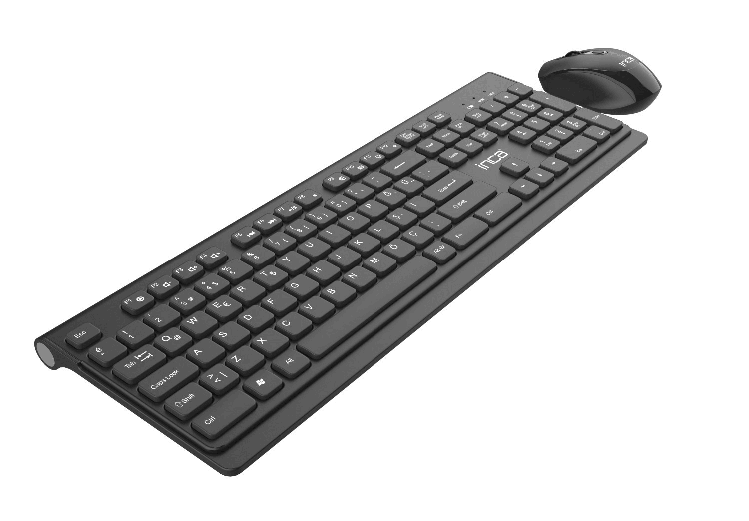 INCA IWS-519 WIRELESS MULTIMEDIA SLIM SCHOKOLADE DIZAJN TYPE-C TASTATURA I MAUS SET