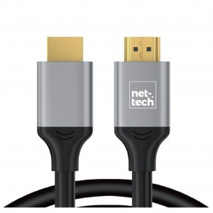 HDMI Kabel (Schwarz)4K Rope Zopf 150 cm Nettech NT-HD01  - Schwarz