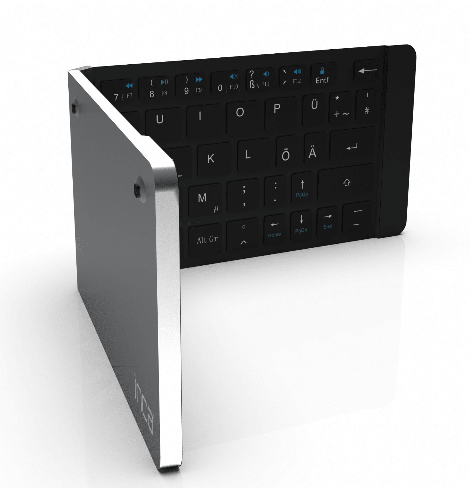 INCA IBK-579BT BLUETOOTH 3.0 PUNJIVA SKLOPIVA PAMETNA SREBRNA TASTATURA