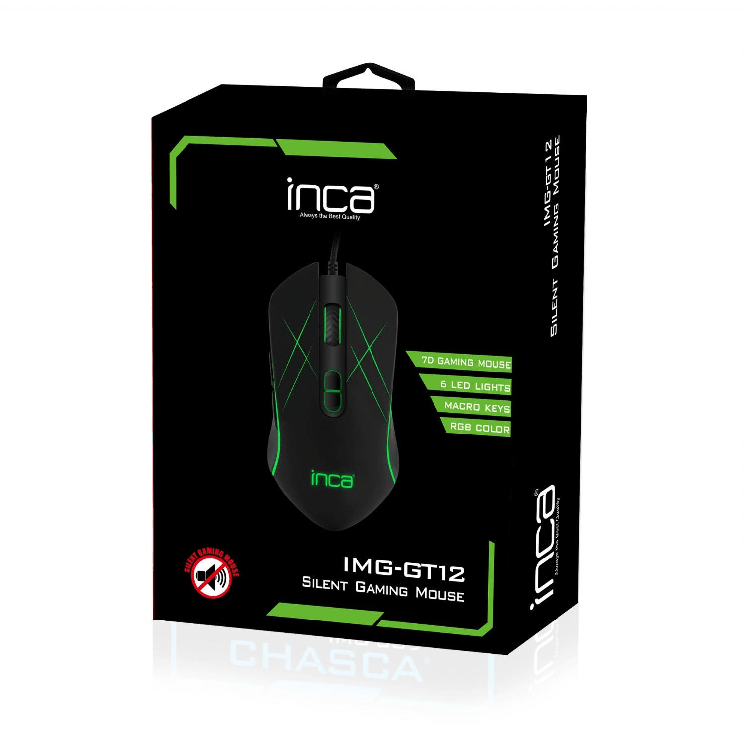 INCA IMG-GT12 6 LEDLI SOFTWEAR/SESSIZ GAMING-MAUSE