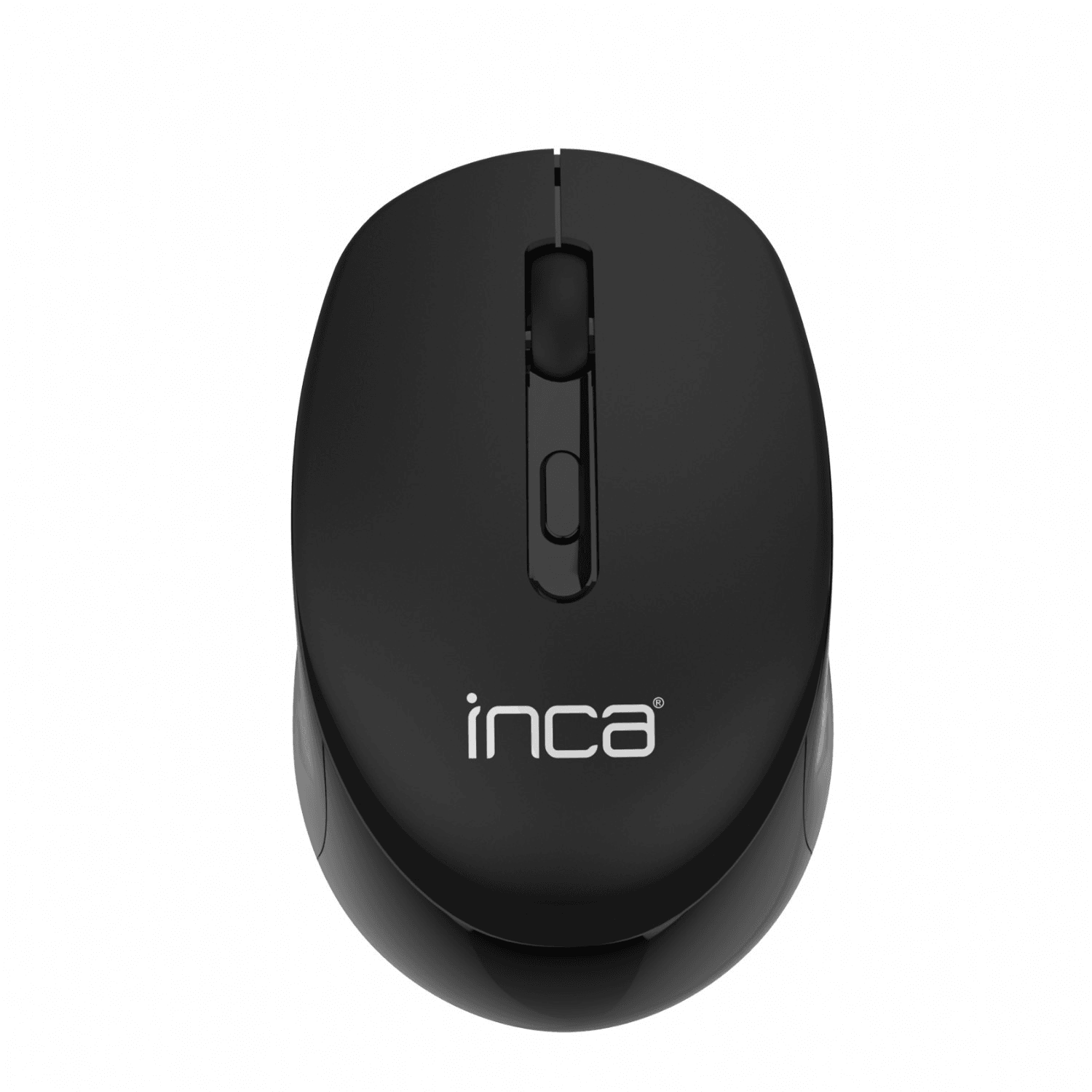 INCA IWM-243RS Candy Design Wireless Mouse, 2.4GHz Wireless, Auto Sleep Mode, 800-1600 DPI (Schwarz)