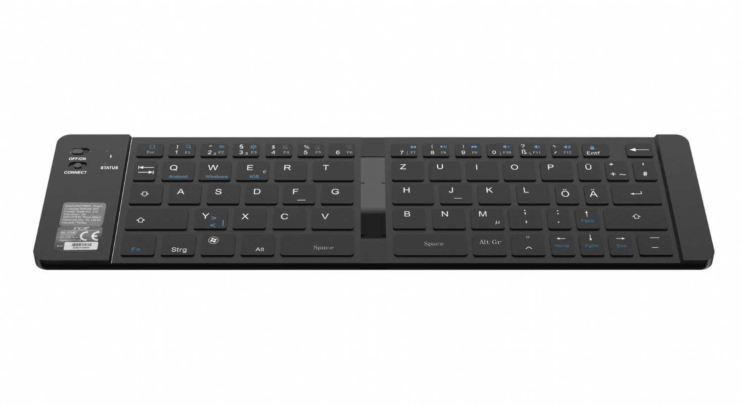 INCA IBK-579BT BLUETOOTH 3.0 PUNJIVA SKLOPIVA PAMETNA SREBRNA TASTATURA