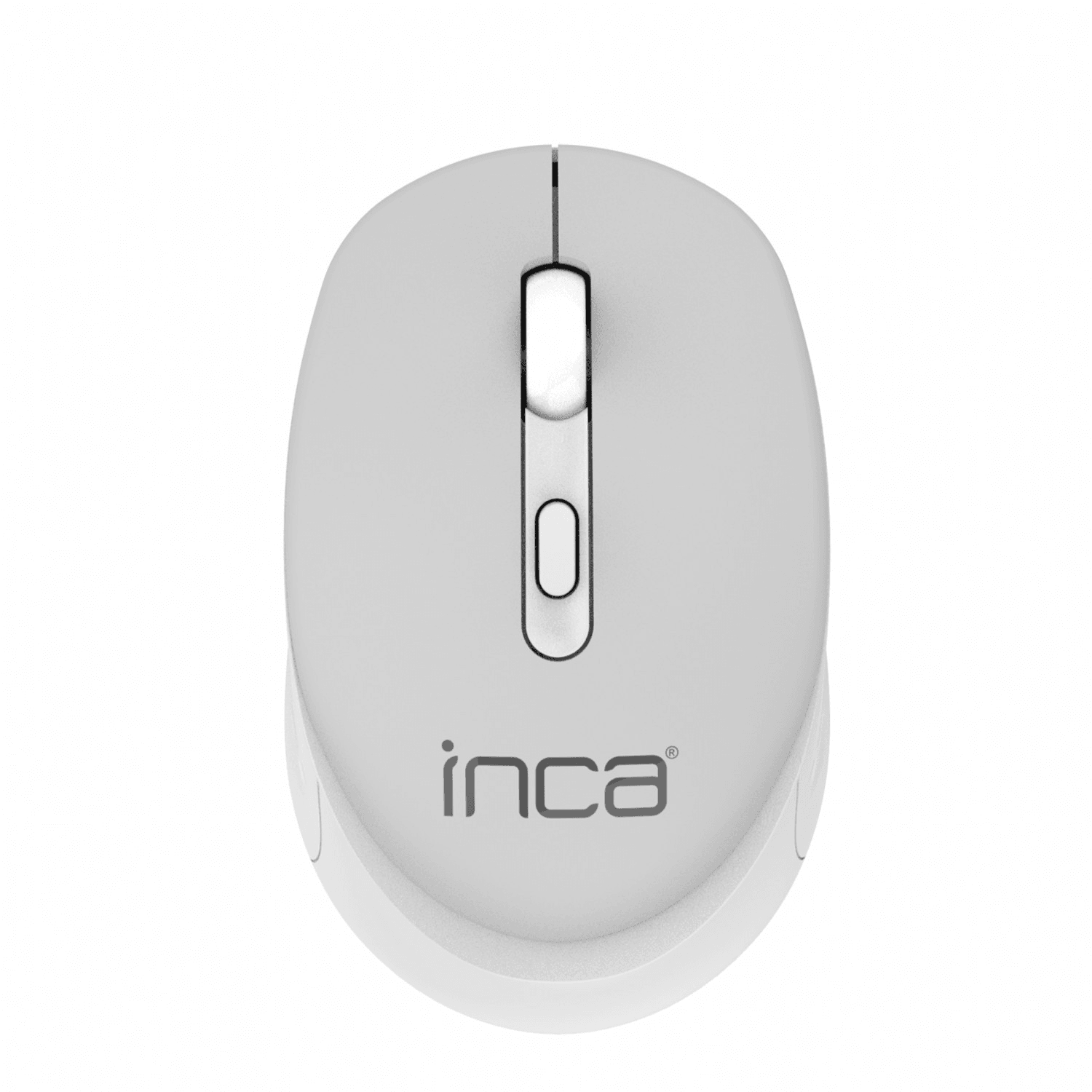 INCA IWM-243RG Candy Design Wireless Mouse, 2.4GHz Wireless, Auto Sleep Mode, 800-1600 DPI (Grau)