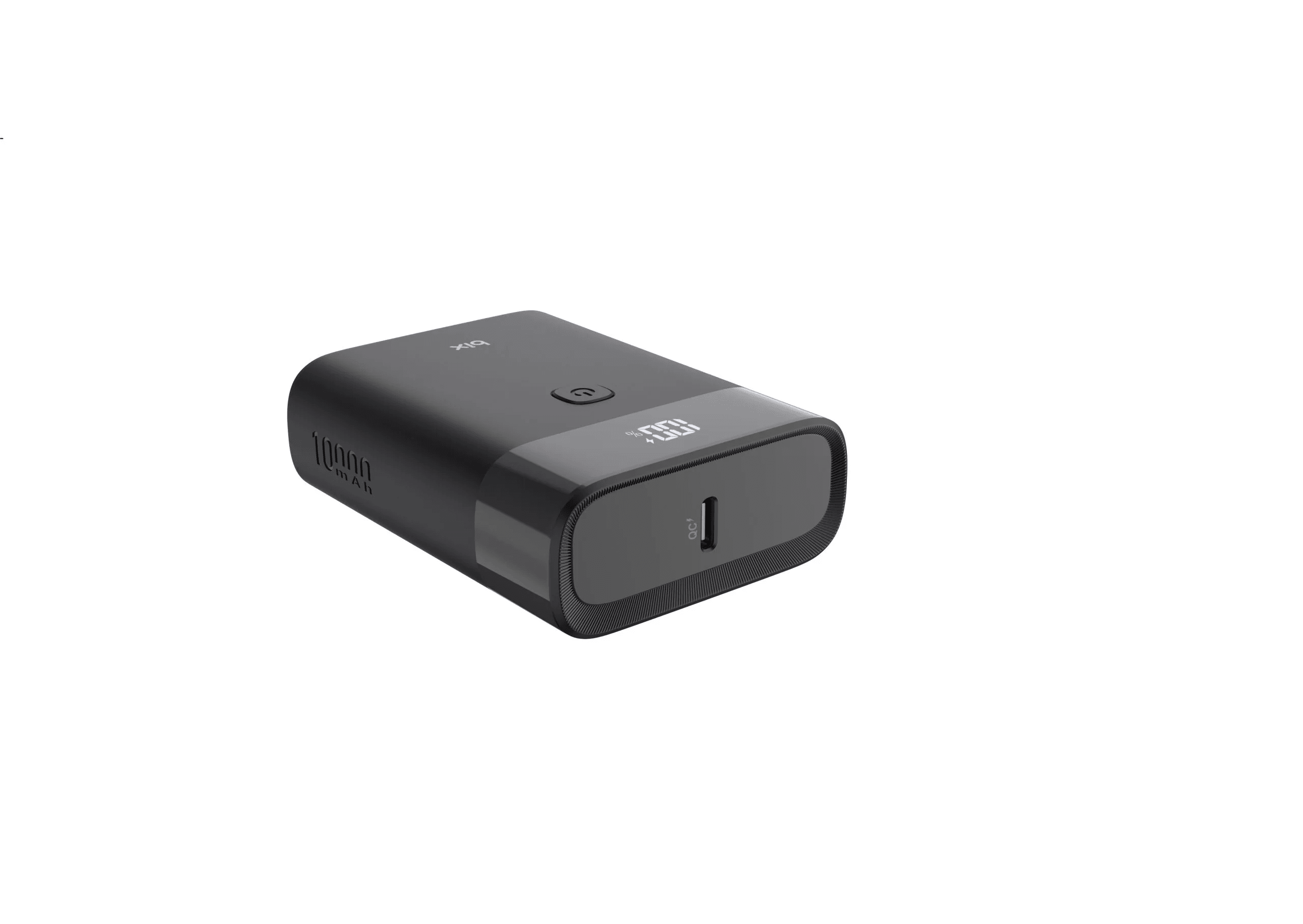 10000mAh 20 W Type-C und USB-A SCP 22.5 W 3.0 18 W Mini Powerfbank mit Digitalanzeige mit doppeltem Ausgang - Grau