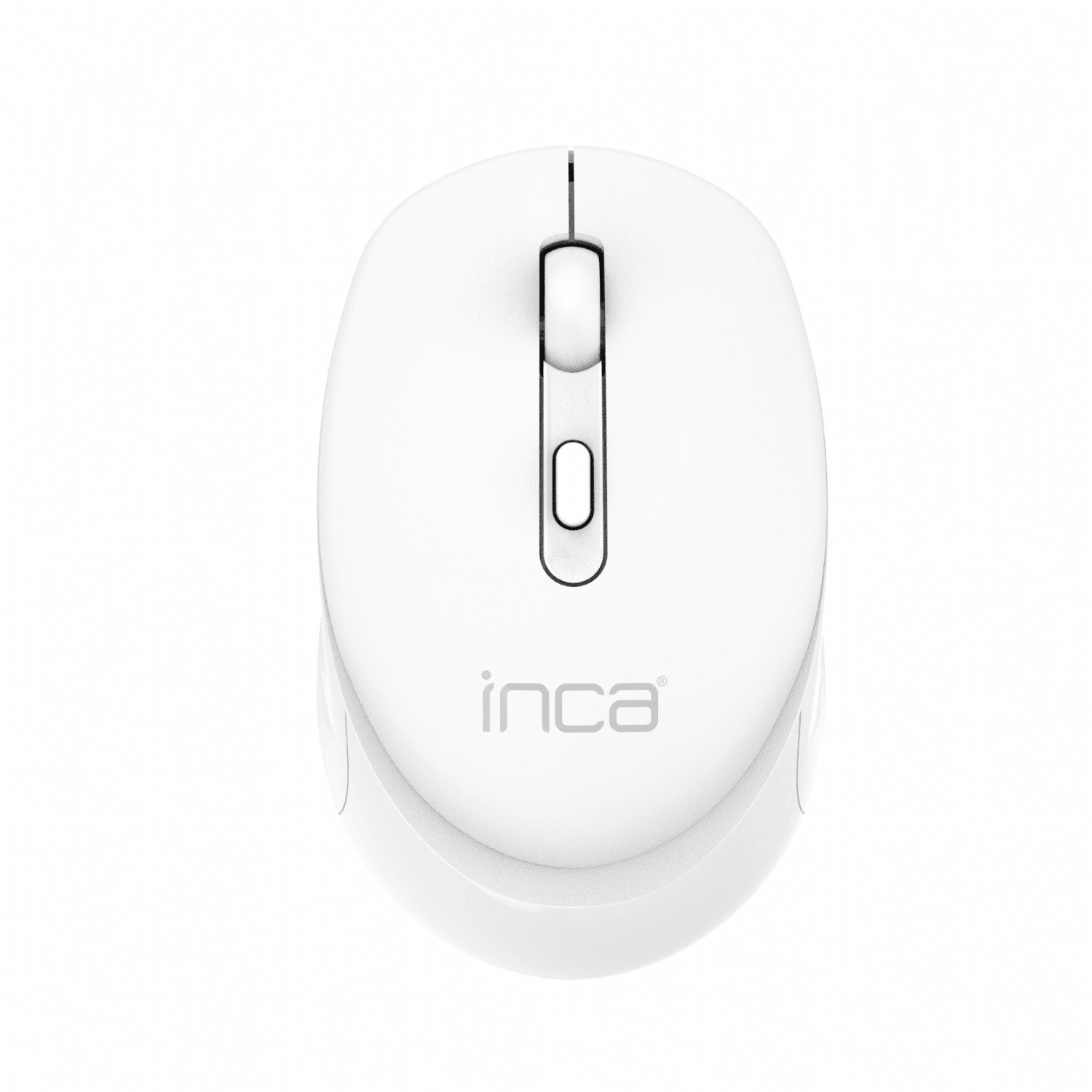 INCA IWM-243RB Candy Design Wireless Mouse, 2.4GHz Wireless, Auto Sleep Mode, 800-1600 DPI (Weiß)